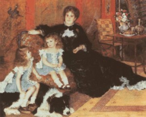Oil renoir, pierre Painting - Madame Charpentier and Her Children Paul  1878 by Renoir, Pierre