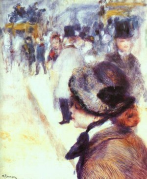  Photograph - Place Clichy    1880 by Renoir, Pierre