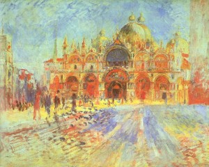  Photograph - St. Mark's Square, Venice, 1881 by Renoir, Pierre