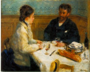 Oil renoir, pierre Painting - The Luncheon (Le dejeuner)   c.1879 by Renoir, Pierre