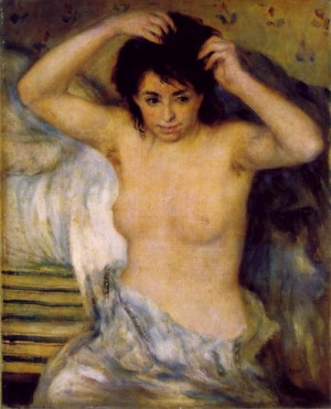 Oil renoir, pierre Painting - Torso (Buste de Femme)  c. 1873-75 by Renoir, Pierre