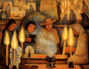 Oil rivera,diego Painting - Day of the Dead 1944 by Rivera,Diego