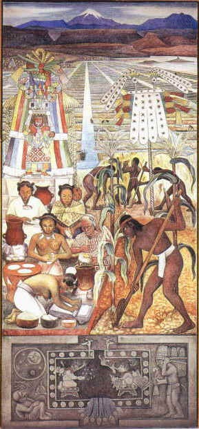 Oil rivera,diego Painting - Huastec Civilization, 1950 by Rivera,Diego
