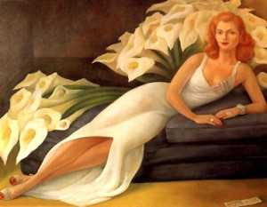 Oil rivera,diego Painting - portrait of natasha gellman 1943 by Rivera,Diego