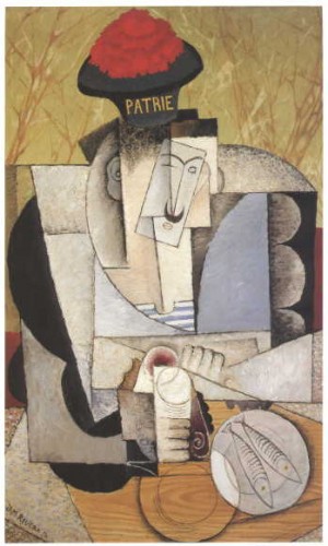 Oil rivera,diego Painting - Sailor at Breakfast, 1914 by Rivera,Diego