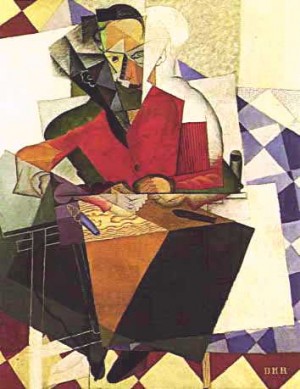 Oil rivera,diego Painting - The Architect, 1915 by Rivera,Diego
