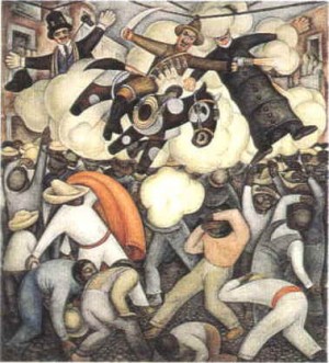  Photograph - The Burning of the Judases, 1924 by Rivera,Diego