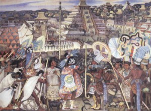 Oil rivera,diego Painting - Totonac Civilization, 1950 by Rivera,Diego