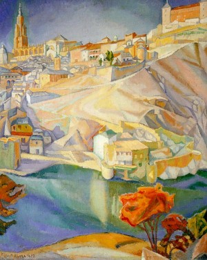 Oil rivera,diego Painting - View of Toledo (Vista de Toledo), 1912 by Rivera,Diego