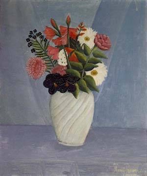 Oil rousseau, henri Painting - Bouquet of Flowers 1910 by Rousseau, Henri