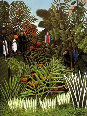 Oil landscape Painting - Exotic Landscape  1908 by Rousseau, Henri