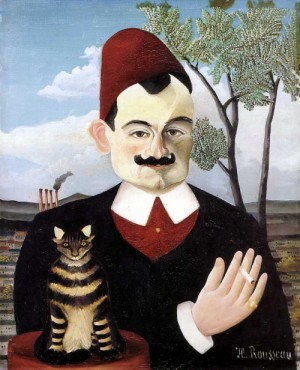 Oil rousseau, henri Painting - Portrait of Pierre Loti  1905-06 by Rousseau, Henri