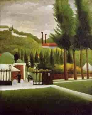 Oil the Painting - The Customs House 1890-1895 by Rousseau, Henri