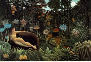 Oil the Painting - The Dream    1910 by Rousseau, Henri