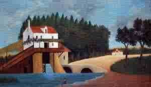 Oil Painting - The Mill 1879 by Rousseau, Henri