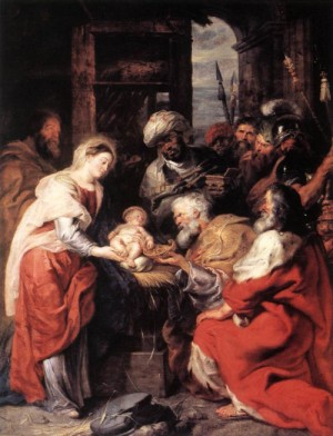 Oil rubens,pieter pauwel Painting - Adoration of the Magi(1626-29) by Rubens,Pieter Pauwel