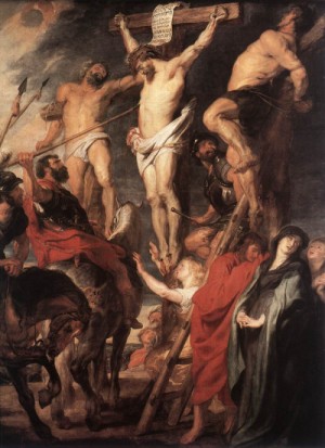  Photograph - Christ on the Cross between the Two Thieves by Rubens,Pieter Pauwel