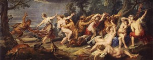  Photograph - Diana and her Nymphs Surprised by the Fauns by Rubens,Pieter Pauwel