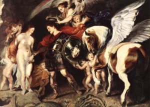 Oil rubens,pieter pauwel Painting - Perseus and Andromeda by Rubens,Pieter Pauwel
