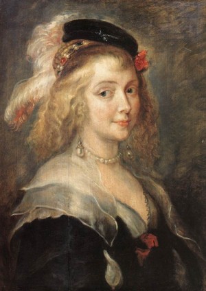 Oil portrait Painting - Portrait of Helena Fourment by Rubens,Pieter Pauwel