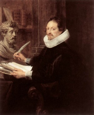 Oil portrait Painting - Portrait of Jan Gaspar Gevartius by Rubens,Pieter Pauwel