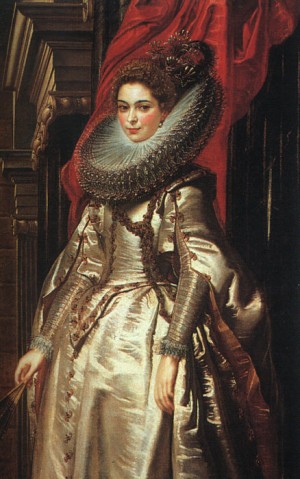 Oil portrait Painting - Portrait of Marchesa Brigida Spinola Doria by Rubens,Pieter Pauwel
