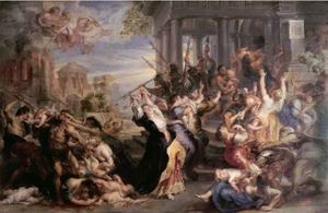 Oil rubens,pieter pauwel Painting - Slaughter of the Innocents by Rubens,Pieter Pauwel