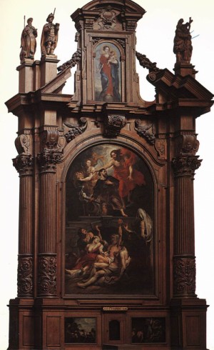 Oil rubens,pieter pauwel Painting - St Roch Altarpiece by Rubens,Pieter Pauwel