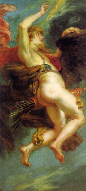 Oil rubens,pieter pauwel Painting - The Abduction of Ganymede by Rubens,Pieter Pauwel