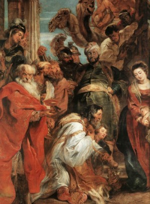  Photograph - The Adoration of the Magi (detail) by Rubens,Pieter Pauwel