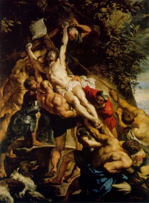  Photograph - The Elevation of the Cross  c. 1610-11 by Rubens,Pieter Pauwel