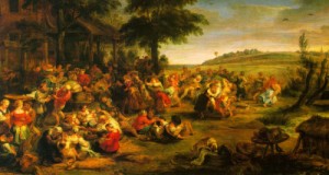  Photograph - The Village Wedding, 1640 by Rubens,Pieter Pauwel