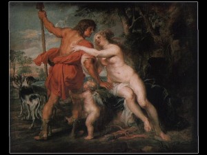  Photograph - Venus and Adonis by Rubens,Pieter Pauwel