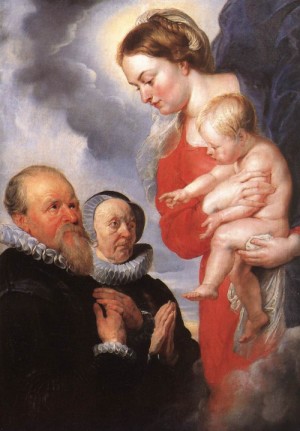 Oil rubens,pieter pauwel Painting - Virgin and Child by Rubens,Pieter Pauwel