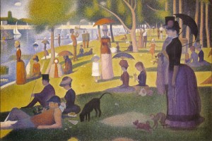 Oil seurat georges Painting - Sunday Afternoon on the Island of la Grande Jatte, 1886 by Seurat Georges