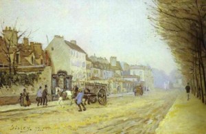 Oil sisley alfred Painting - Boulevard Héloise, Argenteuil. 1872 by Sisley Alfred