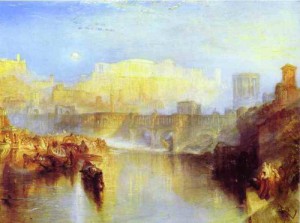 Oil turner,joseph william Painting - Ancient Rome; Agrippina Landing with the Ashes of Germanicus. 1839 by Turner,Joseph William