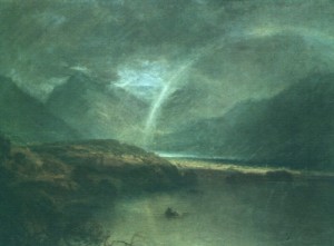 Oil Painting - Buttermere Lake, A Shower, approx. 1798 by Turner,Joseph William
