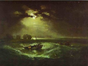 Oil sea Painting - Fishermen at Sea. 1796 by Turner,Joseph William