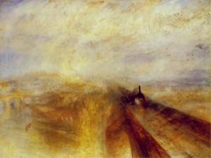  Photograph - Procession of Boats with Distant Smoke, Venice  c. 1845 by Turner,Joseph William