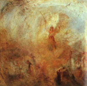 Oil the Painting - The Angel, Standing in the Sun. 1846 by Turner,Joseph William