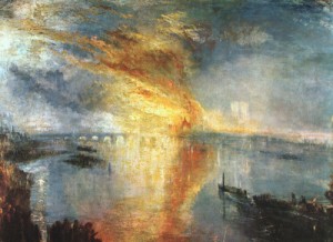 Oil turner,joseph william Painting - The Burning of the Houses of Parliament, 1834 by Turner,Joseph William