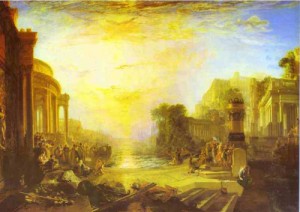 Oil the Painting - The Decline of the Carthaginian Empire. 1817 by Turner,Joseph William