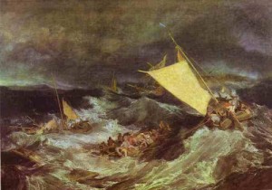 Oil the Painting - The Shipwreck. 1805 by Turner,Joseph William