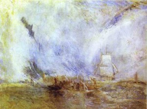 Oil turner,joseph william Painting - Whalers. 1845 by Turner,Joseph William