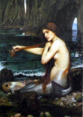 Oil waterhouse,john william Painting - A Mermaid by Waterhouse,John William