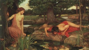 Oil waterhouse,john william Painting - Echo and Narcissus    1903   Walker Art Gallery by Waterhouse,John William