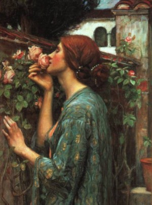  Photograph - My Sweet Rose    Bridgeman Art Library by Waterhouse,John William