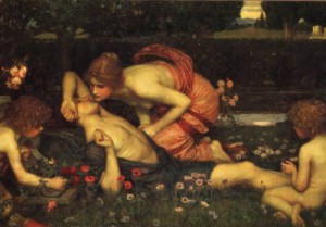 Oil waterhouse,john william Painting - The Awakening of Adonis by Waterhouse,John William