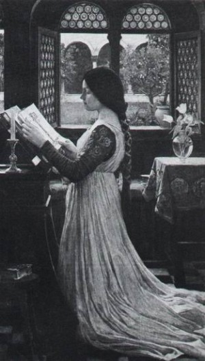  Photograph - The missal by Waterhouse,John William